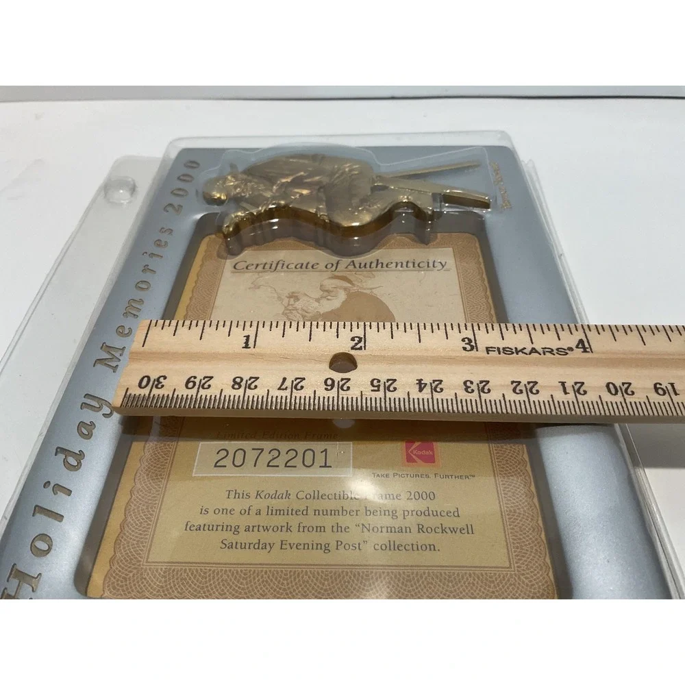 Kodak‎ Holiday Memories 2000 Norman Rockwell Santa Collectible Picture Frame New